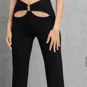 Black edikted cut out pants